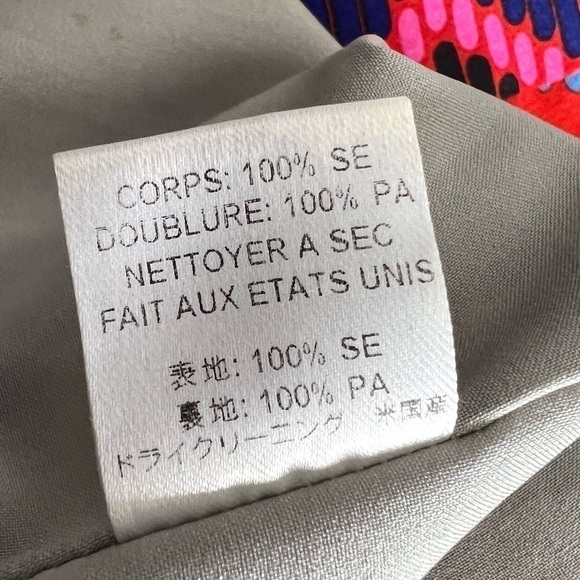 Mara Hoffman Cutout Mini Dress Tribal Print Red Orange Size 6 - Picture 12 of 12